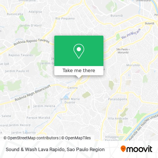 Mapa Sound & Wash Lava Rapido