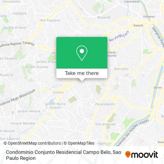 Condomínio Conjunto Residencial Campo Belo map