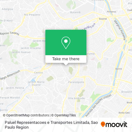 Paluel Representacoes e Transportes Limitada map