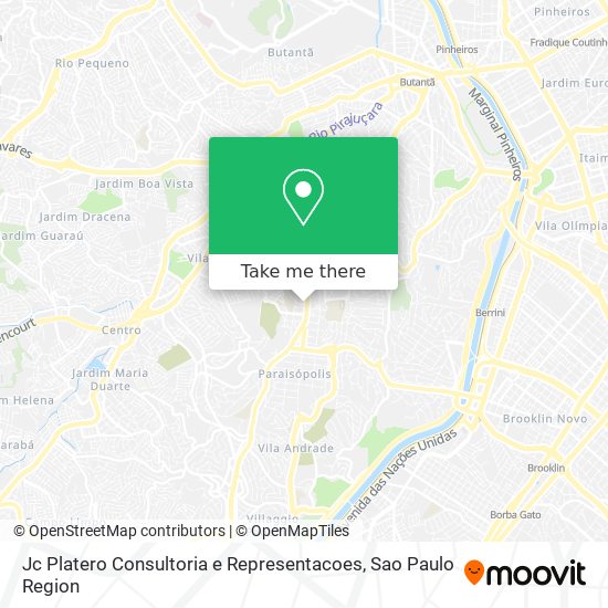 Mapa Jc Platero Consultoria e Representacoes