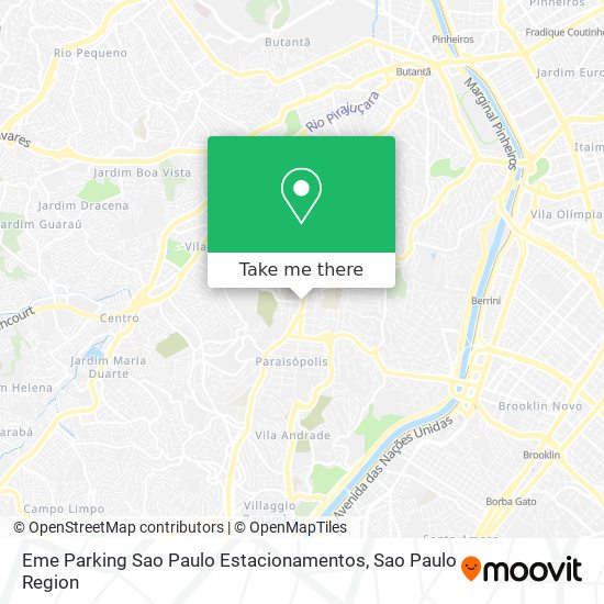 Mapa Eme Parking Sao Paulo Estacionamentos