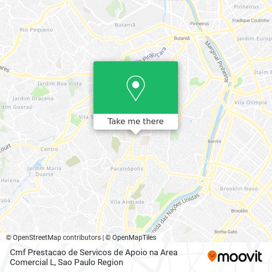 Cmf Prestacao de Servicos de Apoio na Area Comercial L map