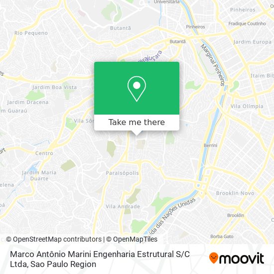 Marco Antônio Marini Engenharia Estrutural S / C Ltda map