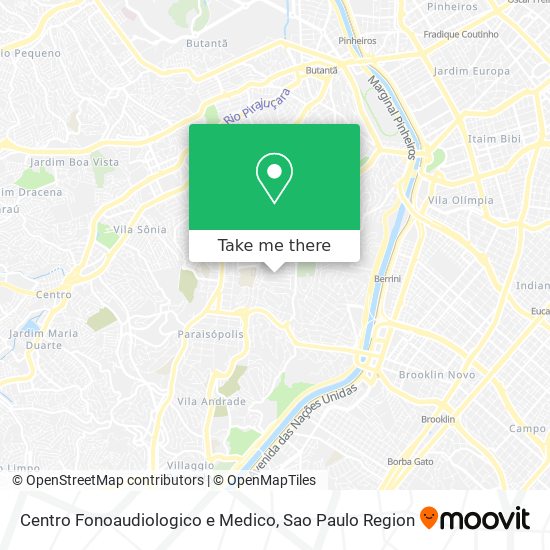 Mapa Centro Fonoaudiologico e Medico