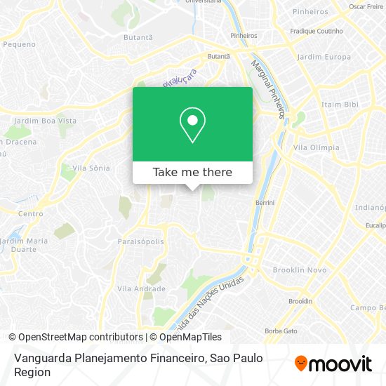 Vanguarda Planejamento Financeiro map