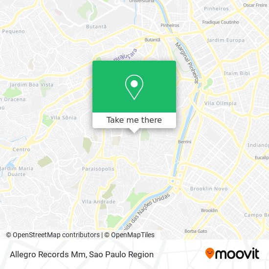 Allegro Records Mm map