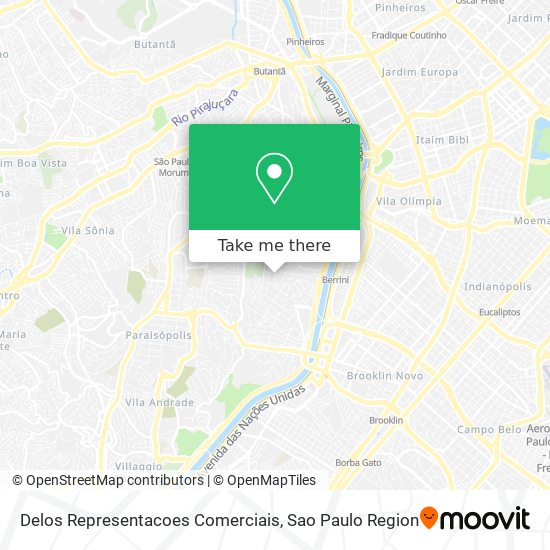 Delos Representacoes Comerciais map