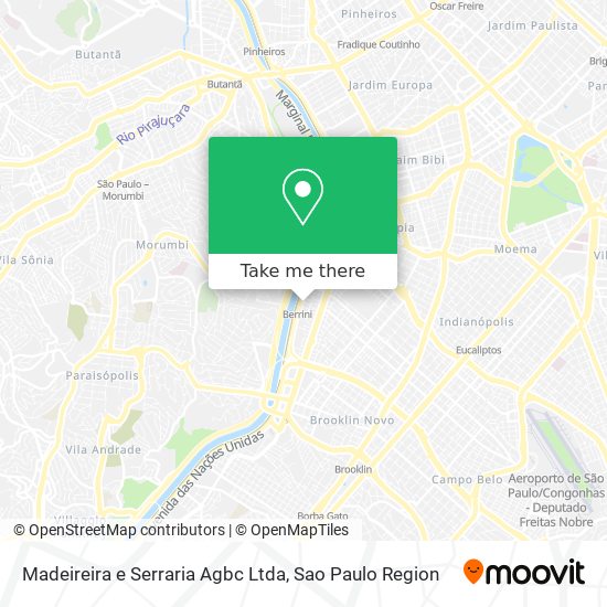 Madeireira e Serraria Agbc Ltda map