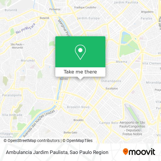 Mapa Ambulancia Jardim Paulista