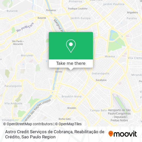 Astro Credit Serviços de Cobrança, Reabilitação de Crédito map