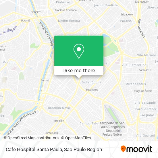 Mapa Café Hospital Santa Paula