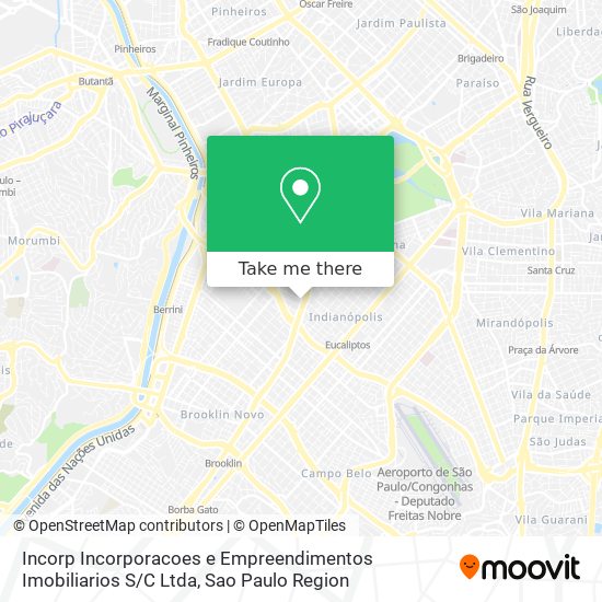 Incorp Incorporacoes e Empreendimentos Imobiliarios S / C Ltda map