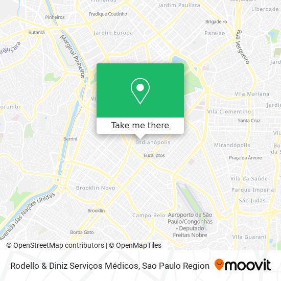 Rodello & Diniz Serviços Médicos map