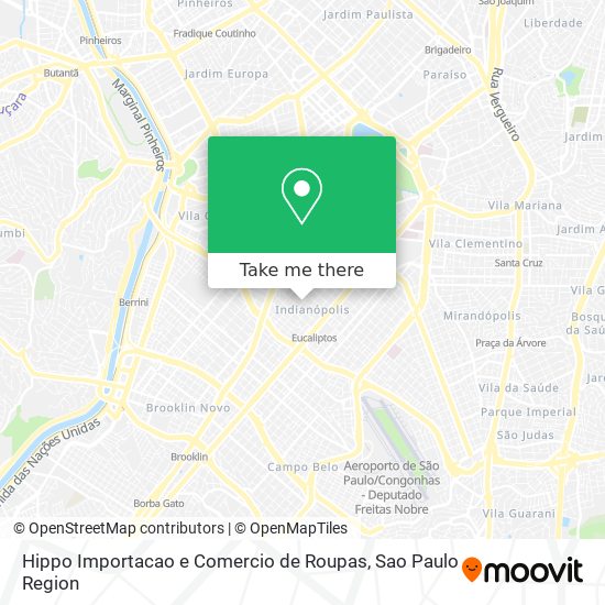 Hippo Importacao e Comercio de Roupas map