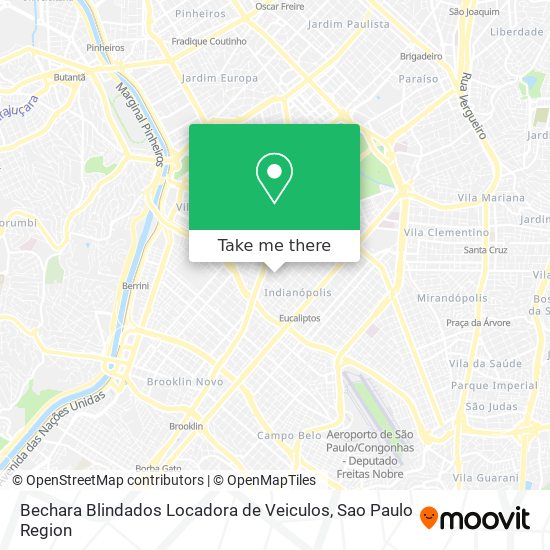 Bechara Blindados Locadora de Veiculos map
