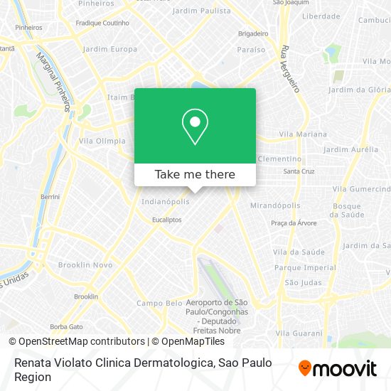 Mapa Renata Violato Clinica Dermatologica