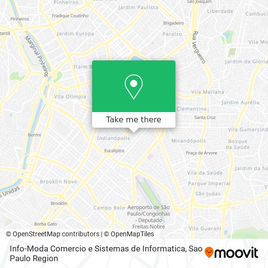 Mapa Info-Moda Comercio e Sistemas de Informatica