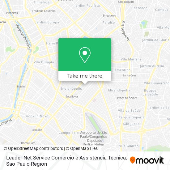 Mapa Leader Net Service Comércio e Assistência Técnica
