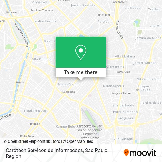 Mapa Cardtech Servicos de Informacoes