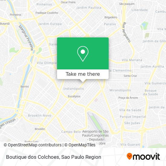 Mapa Boutique dos Colchoes