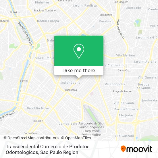 Transcendental Comercio de Produtos Odontologicos map