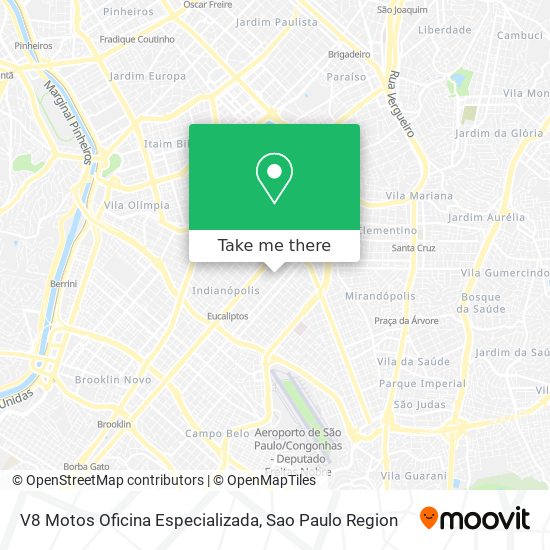 V8 Motos Oficina Especializada map