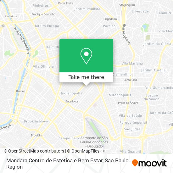 Mapa Mandara Centro de Estetica e Bem Estar