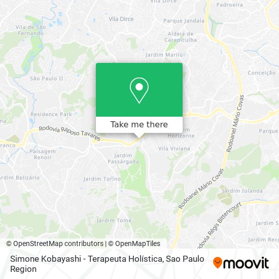 Simone Kobayashi - Terapeuta Holística map