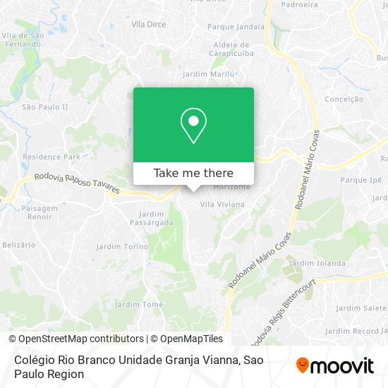 Colégio Rio Branco Unidade Granja Vianna map