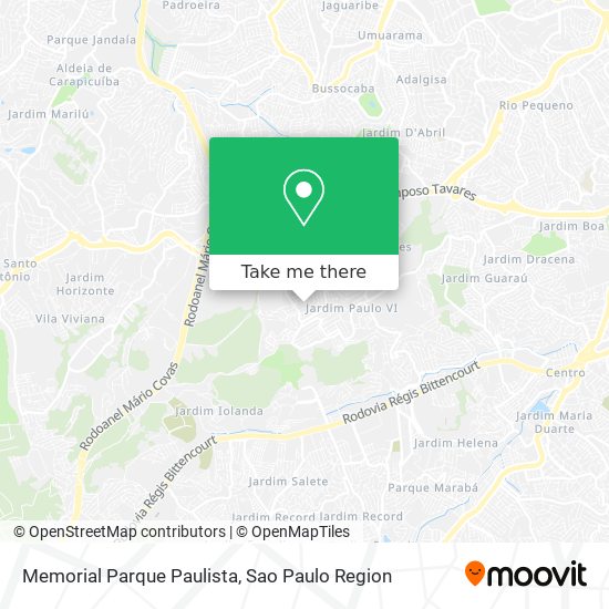 Memorial Parque Paulista map