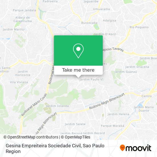 Gesina Empreiteira Sociedade Civil map
