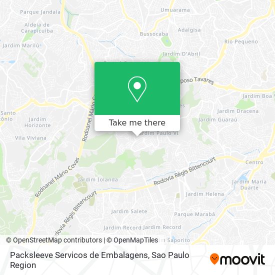 Packsleeve Servicos de Embalagens map