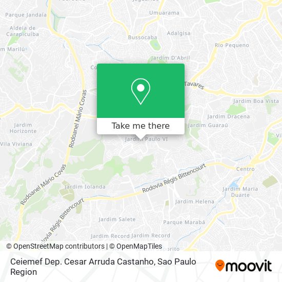 Ceiemef Dep. Cesar Arruda Castanho map