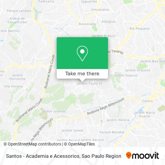 Mapa Santos - Academia e Acessorios