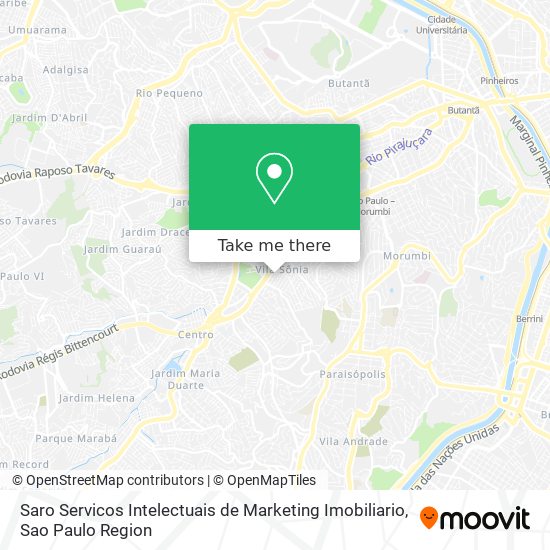 Saro Servicos Intelectuais de Marketing Imobiliario map