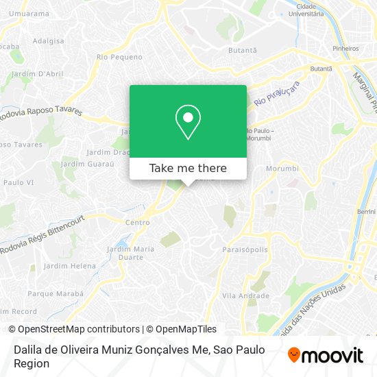 Dalila de Oliveira Muniz Gonçalves Me map
