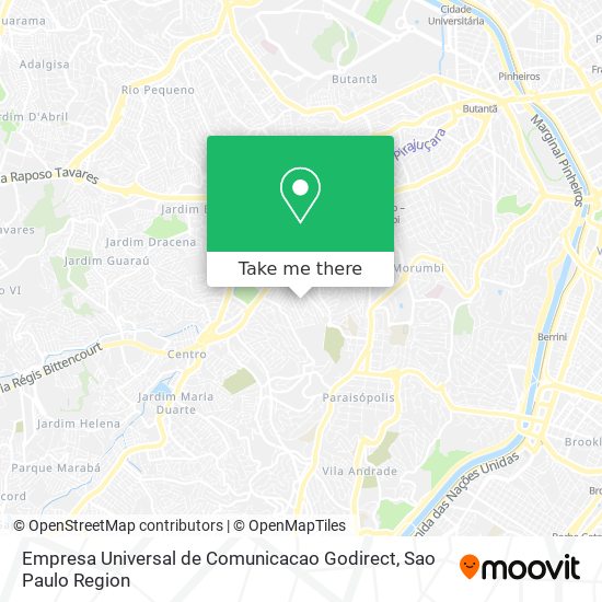 Empresa Universal de Comunicacao Godirect map