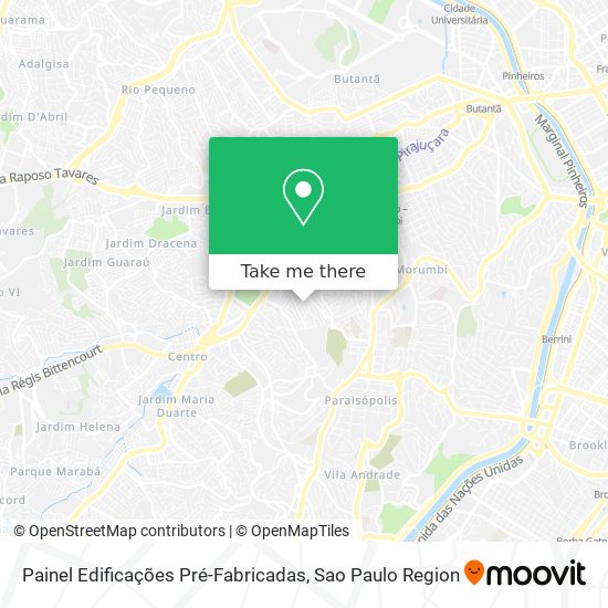 Mapa Painel Edificações Pré-Fabricadas