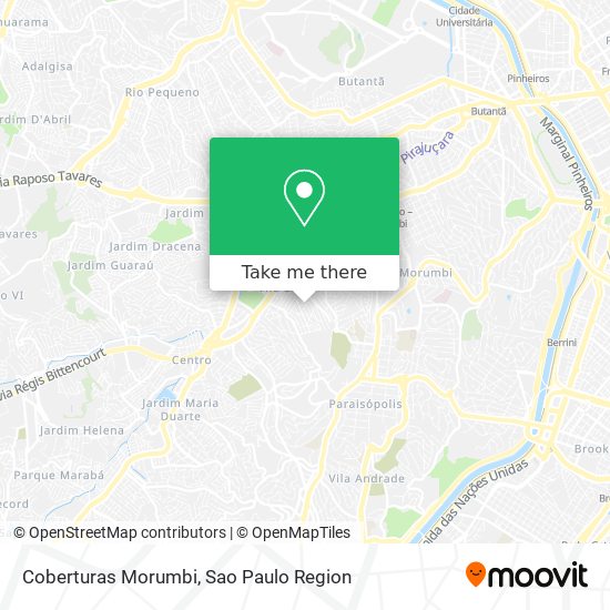 Mapa Coberturas Morumbi