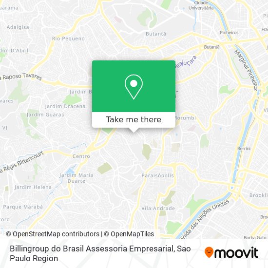 Mapa Billingroup do Brasil Assessoria Empresarial