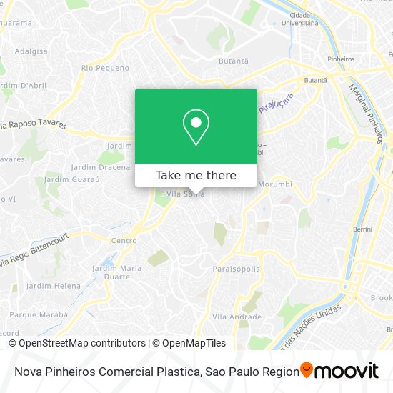 Nova Pinheiros Comercial Plastica map