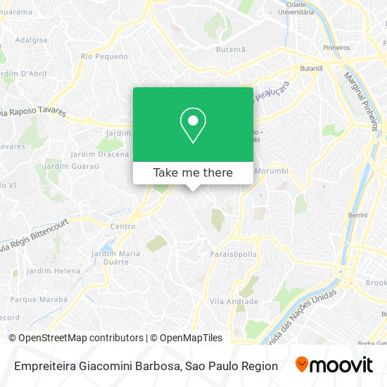 Mapa Empreiteira Giacomini Barbosa