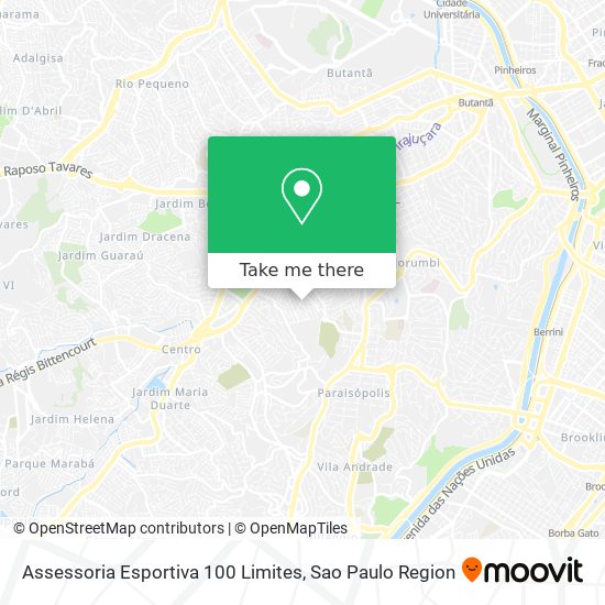 Assessoria Esportiva 100 Limites map