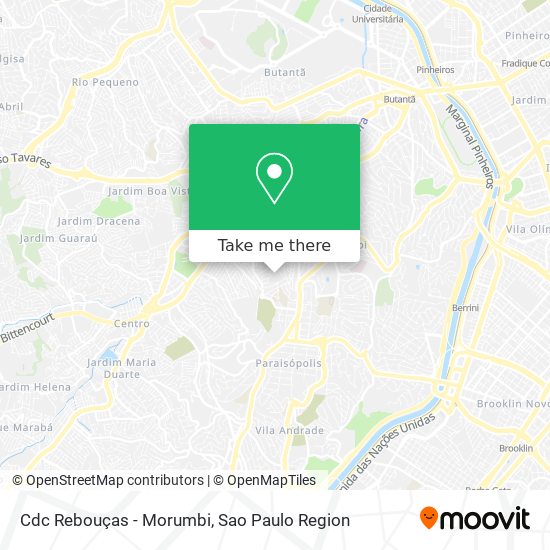 Cdc Rebouças - Morumbi map