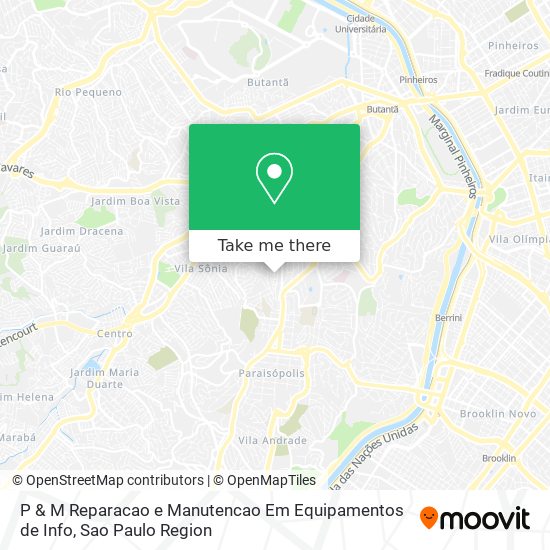 P & M Reparacao e Manutencao Em Equipamentos de Info map