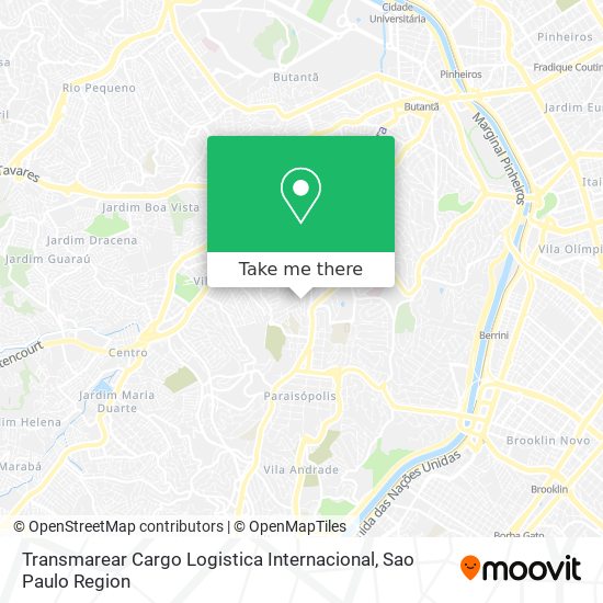 Mapa Transmarear Cargo Logistica Internacional