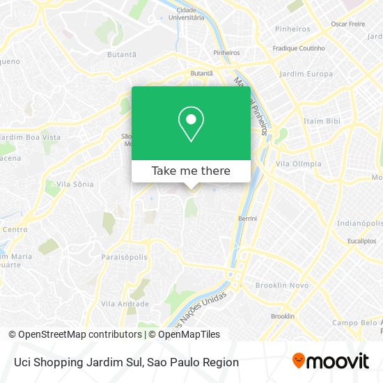 Mapa Uci Shopping Jardim Sul