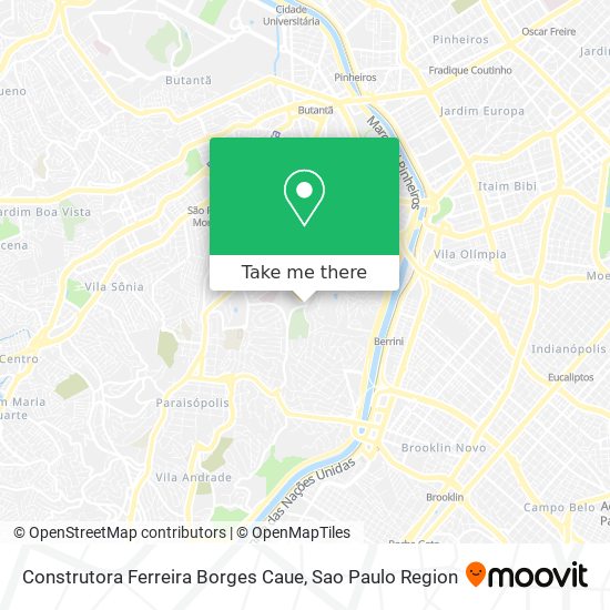 Construtora Ferreira Borges Caue map