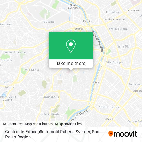 Mapa Centro de Educação Infantil Rubens Sverner