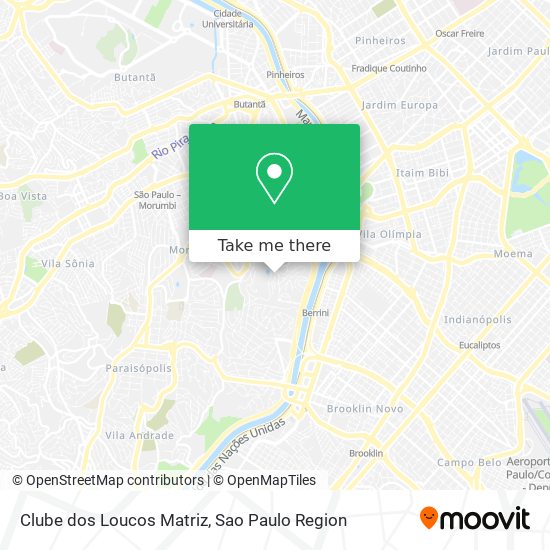 Clube dos Loucos Matriz map